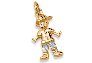 Pingente Menino com zircônia